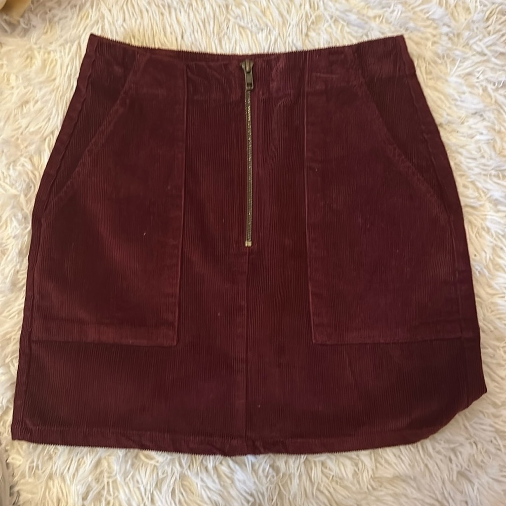 Dark red/maroon skirt